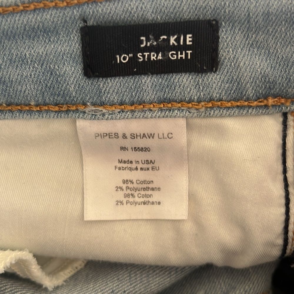Veronica Beard Jackie In Sky W/Fray Straight Leg Jeans Size 31 EUC - Picture 8 of 8